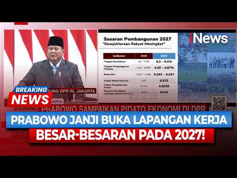 Di Rapat Paripurna DPR, Prabowo Berjanji Buka Lapangan Kerja Besar-besaran Pada Tahun 2027 thumbnail