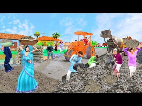 Villagers Loot Under Construction Road Lalchi Sarpanch Hindi Kahani Hindi Moral Stories Comedy Video thumbnail