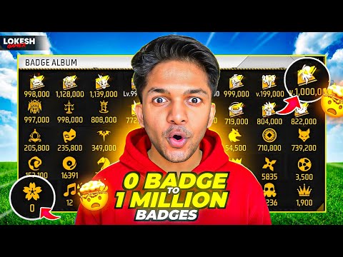 Free Fire 0 Badge To 1M Badges Richest Account of India thumbnail