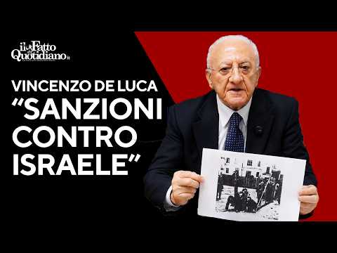 De Luca mostra le immagini dei nazisti: “Israele sta distruggendo la sua storia” thumbnail