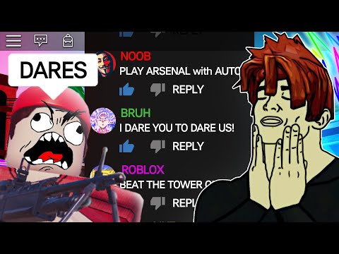 ROBLOX DARES (funny moments) thumbnail