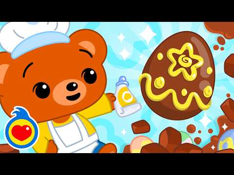 Decoramos Un Huevo de Chocolate con Bam Pastelero ??? Videos Educativos Para Niños | Plim Plim thumbnail