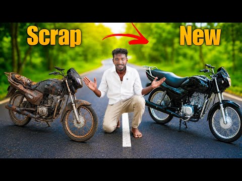 Scrap to Gold [Part-7] I Restored This Scrap Bike 💯 குப்பை பைக் - Brand New Bike..! Sathish  thumbnail