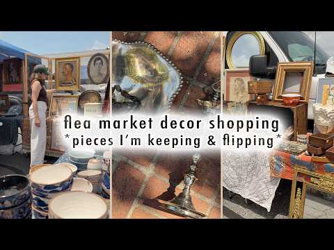 flea market decor shopping *pieces I'm keeping & flipping* | MaCenna Lee thumbnail