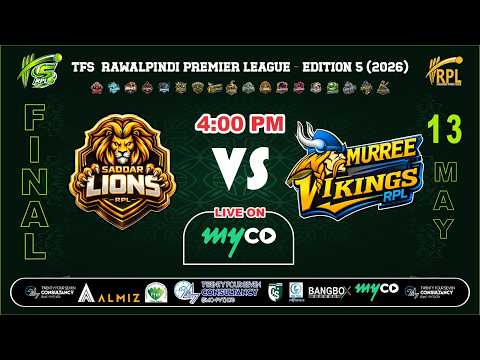 Final | Lion vs Viking | Rawalpindi Premier League Season 5 2026 | on myco thumbnail