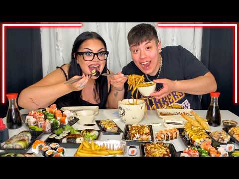 MUKBANG CON LA MIA FIDANZATA 🍣 IL SUO PRIMO SGARRO DELLA DIETA😱 | chiara paradisi thumbnail