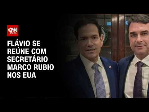 Flávio se reúne com secretário Marco Rubio nos EUA | CNN PRIME TIME thumbnail