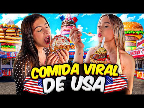 PROBANDO TODA LA COMIDA VIRAL DE USA 🇺🇸🍔🔥 | HERMANAS JM thumbnail