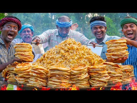KOTHU PAROTTA | Shredded Parotta Recipe Cooking In Village | Street Food Recipe | Paratha Recipe thumbnail