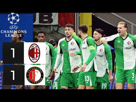 AC Milan vs Feyenoord 1-1 (1-2 Aggregate) | All Goals & Highlights | Champions League 2025 | in 4K thumbnail