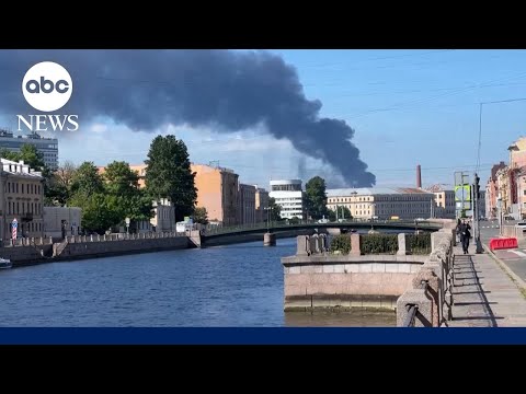 Ukrainian drones hit St. Petersburg as key Putin economic forum opens thumbnail