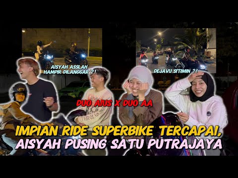 IMPIAN AISYAH RIDE SUPERBIKE TERCAPAI❗️ DUO AA X DUO AIUS, PROTECT AISYAH❗️ thumbnail