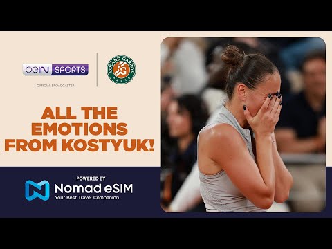 Kostyuk soaks it all in after reaching maiden Grand Slam semi-final! | Roland-Garros 2026 | Moments thumbnail