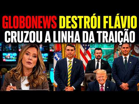 ATROPELADO NA GLOBONEWS: FLÁVIO CRUZOU A LINHA DA TRAIÇÃO! PARA TRUMP INVADIR ILEGALMENTE O BRASIL thumbnail