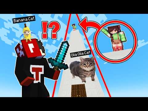 OIIA Cat & Banana Cat HELPED ME To Save My Friend in Minecraft ( Tagalog ) thumbnail
