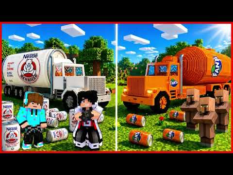 10 YOUTUBER VS 1000 VILLAGER MELAWAN TSUNAMI SUSU DAN FANT DI MINECRAFT thumbnail