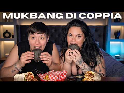 MUKBANG DI COPPIA *DOMANDE INTIME* PANINO NERO SPECIALE!/ chiara paradisi thumbnail