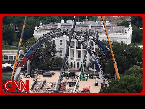 Why is there a UFC cage on the White House lawn? thumbnail