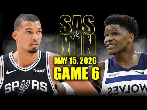 San Antonio Spurs vs Minnesota Timberwolves Full Game 6 Highlights - May 15, 2026 | NBA Playoffs thumbnail