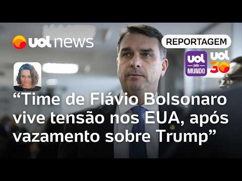 Time de Flávio Bolsonaro vive tensão nos EUA, após vazamento de agenda com Trump | Mariana Sanches thumbnail