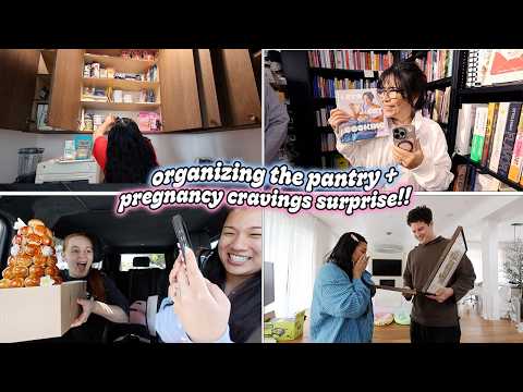 ORGANIZING THE PANTRY + Pregnancy Craving Surprise!! thumbnail