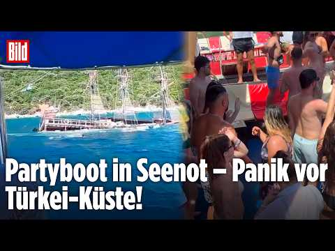TÜRKEI: Partyboot kentert vor türkischer Küste! thumbnail