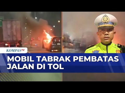 Mobil Terbakar Usai Tabrak Pembatas Jalan di Tol Lingkar Luar Cengkareng | SAPA PAGI thumbnail