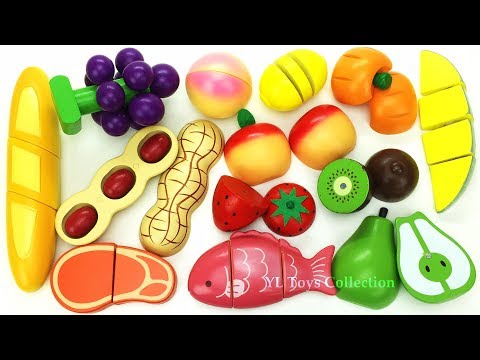 Fun Learning Names of Melon Peanuts Wooden Cutting Toys Education videos for Kids thumbnail