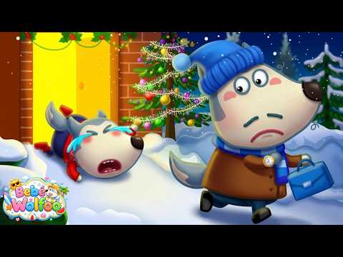 Bebé Wolfoo | ¿Dónde está Papá en Navidad? | Dibujos animados para niños thumbnail