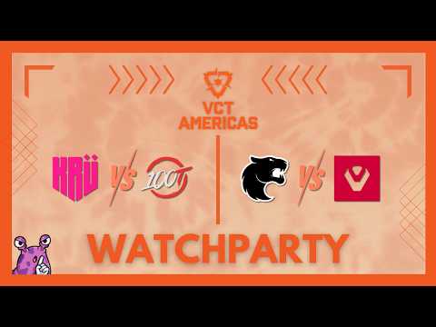 KRU vs 100T & FUR vs SEN | VCT Americas Stage 1 #VCTWatchParty | !patreon !merch thumbnail