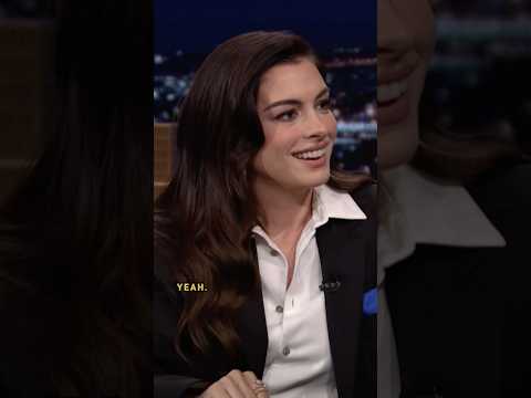 #AnneHathaway had to restrain herself from wearing a #Knicks jersey on the show 🤣 #FallonTonight thumbnail