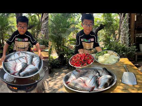 Chef Seyhak : Yummy crispy fish soup cooking | Delicious sour fish soup recipe thumbnail