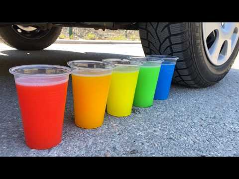 COCA COLA BALLOON VS CAR, Coca Cola Zero, PowerAde, Fanta, Sprite, Fruko and Mentos Diff Unde thumbnail