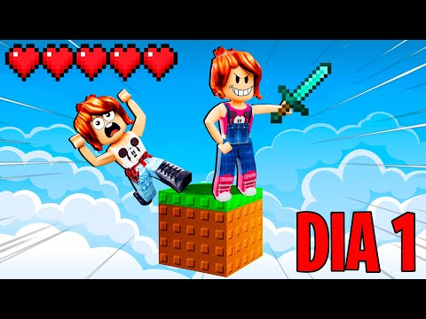 DESAFIO DE 1 BLOCO NO ROBLOX! (One Block) thumbnail