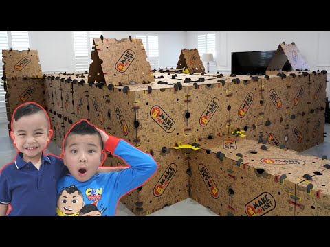 We Build the Biggest Cardboard Fort Ever!! CKN thumbnail