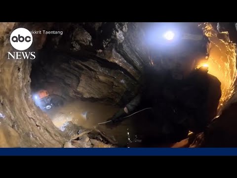 Dramatic rescues from flooded cave thumbnail