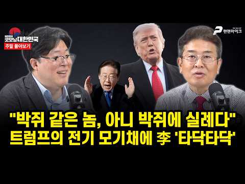"박쥐 같은 놈, 아니 박쥐에 실례다" 트럼프의 전기 모기채에 李 '타닥타닥' [주말 몰아보기] thumbnail