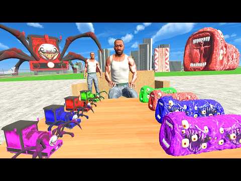 Train Eater Vs Choo Choo Charles & Franklin In Indian Bike Driving 3d thumbnail