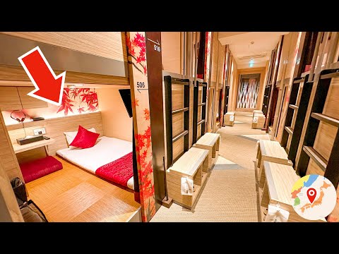Cheap Japanese-Style CAPSULE HOTEL in Osaka 😴 🛏 Hotel Cargo Shinsaibashi Travel vlog カプセルホテルカーゴ心斎橋 thumbnail