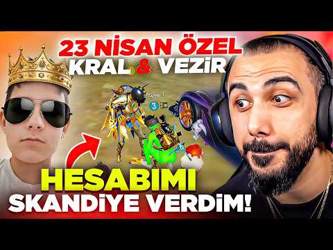 23 NİSAN'A ÖZEL KANALIMI SKANDİYE VERDİM 😱 1 GÜNLÜĞÜNE KRAL OLDU! PUBG Mobile thumbnail