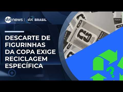 Figurinhas da Copa: Papel adesivo gera impacto ambiental e exige reciclagem específica | #SBTBrasil thumbnail
