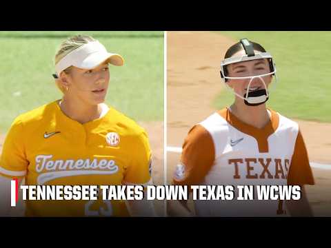 Tennessee defeats reigning champion Texas in opening round of the WCWS 🥎 | ESPN College Softball thumbnail