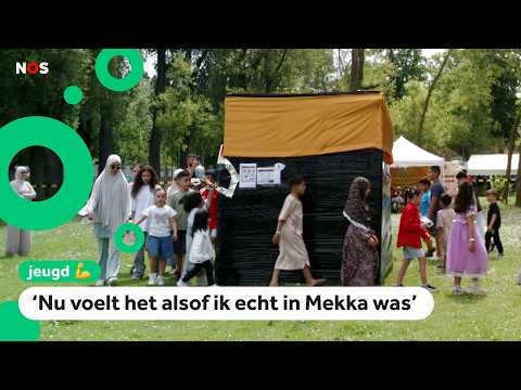Kinderen bij de islamitische scouting doen hun eigen mini-hadj thumbnail