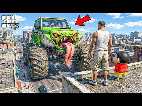 GTA 5 : Franklin & Shinchan Found A Biggest Mystery Monster Cursed Car!? | GTA 5 Bangla Gameplay thumbnail