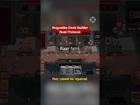 Command mechs and build decks in card-based strategy roguelike, Husk Protocol. #sponsored thumbnail
