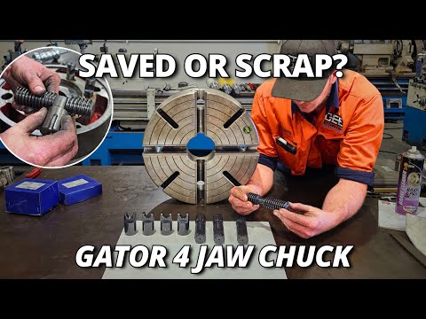 Gator 4 Jaw Chuck Update! Can We Save It From Scrap!? 🛠️ thumbnail