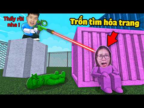 Trốn tìm hóa trang màu sắc thành các đồ vật siêu khó nhìn thấy bqThanh Bắn Ốc Trốn thumbnail