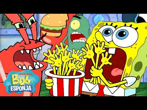 Bob Esponja | Os momentos mais caóticos do Bob Esponja! Temporadas 12–14 | Bob Esponja em Português thumbnail