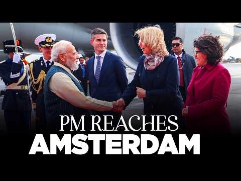 LIVE: PM Modi arrives in Amsterdam, Netherlands thumbnail