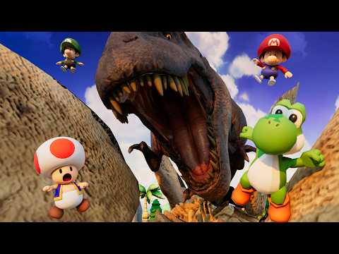 Yoshi saves Baby Mario and Baby Luigi from T-Rex thumbnail